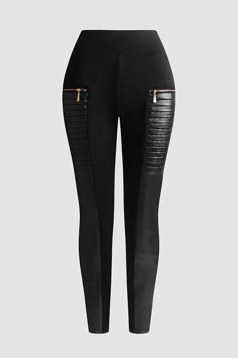 Calça Feminina Legging Faux com Zíper Loja Rinove