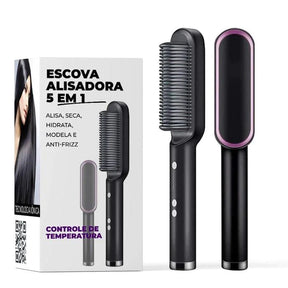 Escova Hairliss Titanium - Bivolt (3 em 1 Alisa, Seca e Modela) - Rinove Store